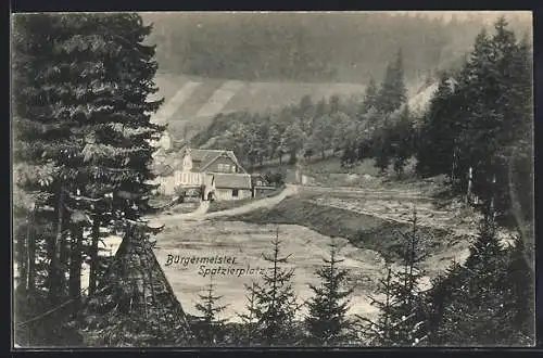 AK Wildemann /Oberharz, Bürgermeister Spatzierplatz