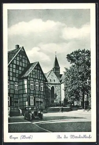 AK Enger /Westf., An der Wittekindkirche