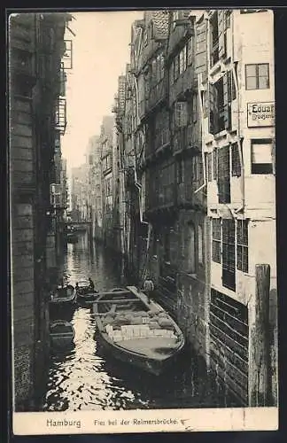 AK Alt-Hamburg, Fleet bei der Reimersbrücke