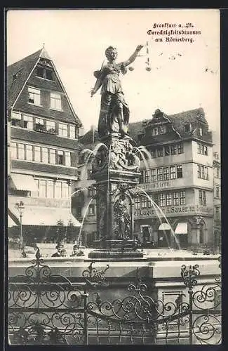 AK Alt-Frankfurt, Gerechtigkeitsbrunnen am Römerberg