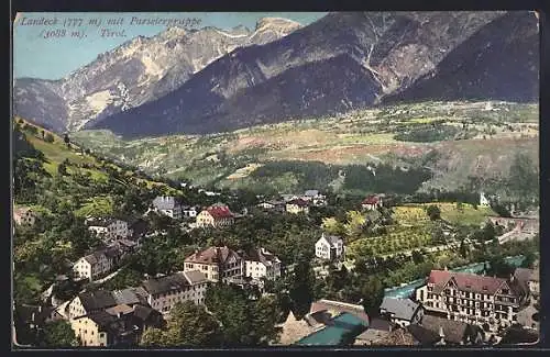 AK Landeck, Ortstotale mit Parseiergruppe