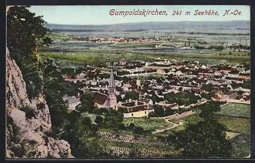 AK Gumpoldskirchen, Blick auf den Ort