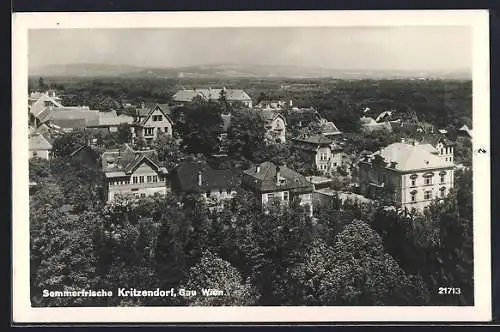 AK Kritzendorf /Gau Wien, Blick auf Villen