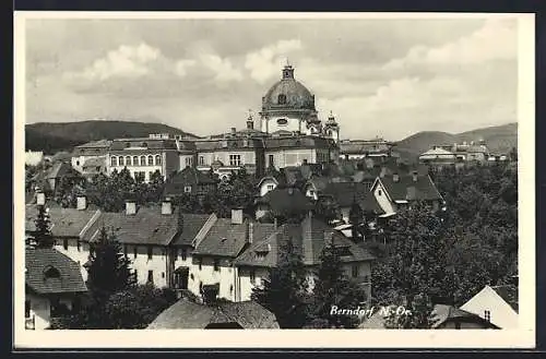 AK Berndorf /N.-Oe., Teilansicht mit der Kirche