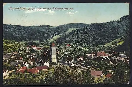 AK Kirchschlag /N.-Oe., Teilansicht vom Kalvarienberg aus