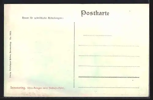 AK Semmering, Villen-Anlagen beim Südbahn-Hotel