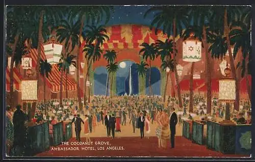 AK Los Angeles, CA, The Coconut Grove at Ambassador Hotel