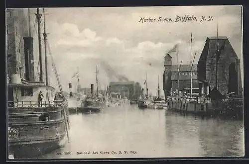 AK Buffalo, NY, Harbor Scene