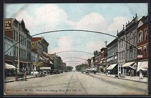 AK Huntington, VA, Third Ave. looking West from 10th Street