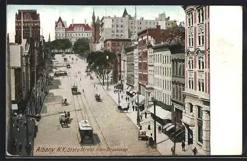 AK Albany, NY, State Street from Broadway