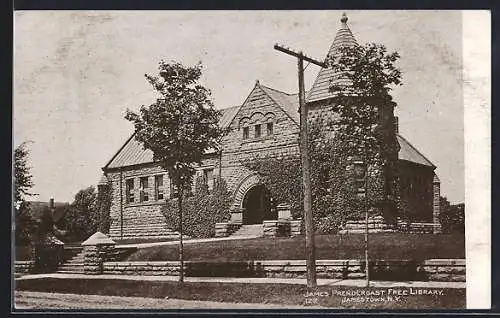 AK Jamestown, NY, James Prendergast Free Library