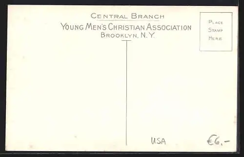 AK New York, NY, Bowling Alles, Central Young Men`s Christian Association, Brooklyn