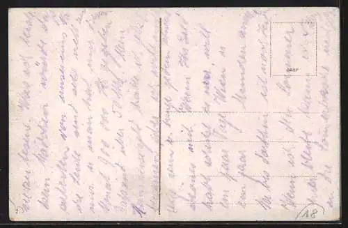 AK Budapest, Strassenpartie am Margarethenring, Strassenbahn