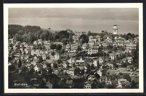 AK Heiden, Teilansicht mit Blick zur Kirche