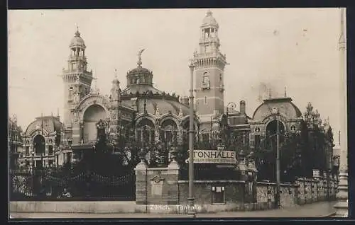 AK Zürich, Tonhalle mit Restaurant