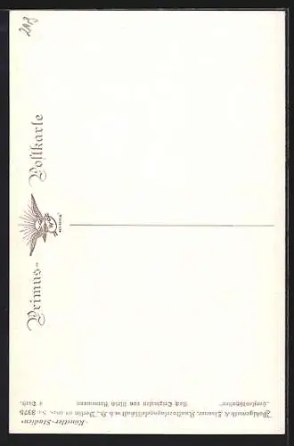 Künstler-AK Wohlgemuth & Lissner, Primus-Postkarte No. 03375, Sommerzeit, Kirschblüte