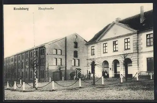 AK Rendsburg, Blick auf die Hauptwache