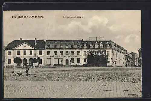 AK Rendsburg, Hauptwache in der Prinzessinstrasse 3