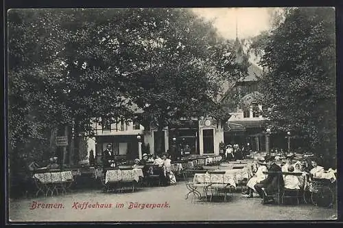 AK Bremen, Kaffeehaus im Bürgerpark