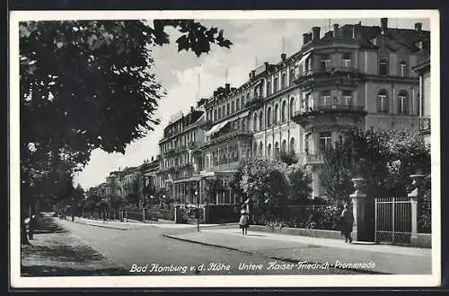 AK Bad Homburg v. d. Höhe, Untere Kaiser-Friedrich-Promenade