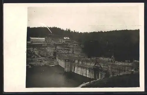 AK Schwarzenbach im Schwarzwald, Die Talsperre in 1924