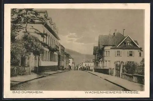 AK Bad Dürkheim, Blick in die Wachenheimerstrasse