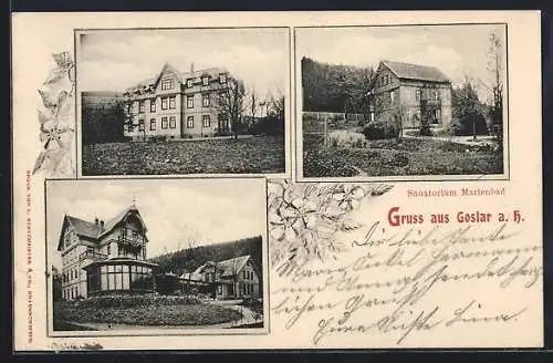 AK Goslar a. H., Häuser vom Hotel-Sanatorium Marienbad