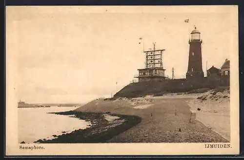 AK Ijmuiden, Semaphore, Leuchtturm