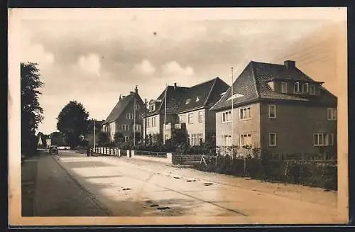 AK Oldenburg / Holstein, Hoheluftstrasse mit Wohnhäusern