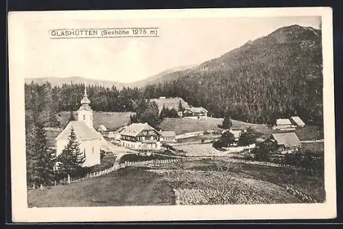 AK Bad Schwanberg, Glashütten aus der Vogelschau