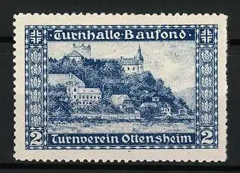 Reklamemarke Ottensheim, Turnverein Ottensheim, Burgansicht