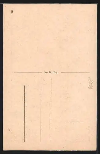 AK Alt-Hamburg, Fleet mit Nikolaiturm und Booten