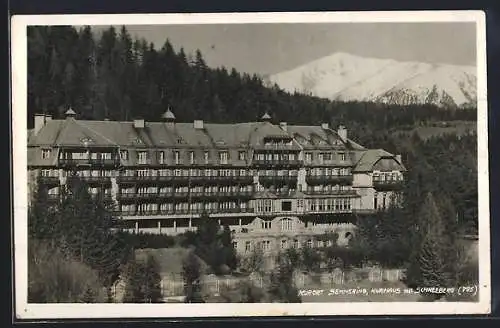 AK Semmering, Kurhaus mit Schneeberg