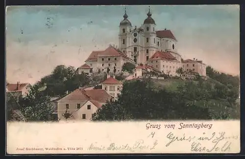 AK Sonntagberg, Blick auf das Schloss