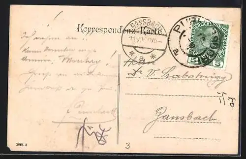 AK Weidlingau, Totalansicht vom Mühlberg aus