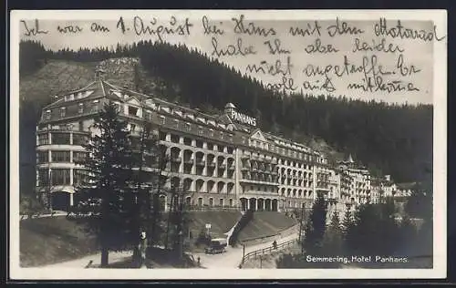 AK Semmering, Hotel Panhans