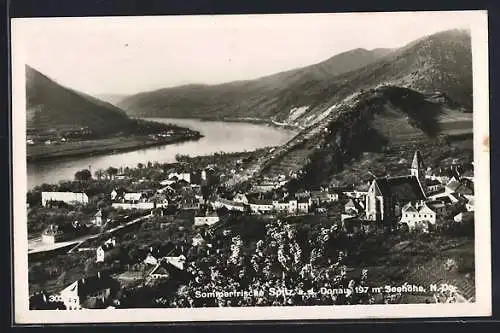 AK Spitz a. d. Donau, Teilansicht mit Kirche