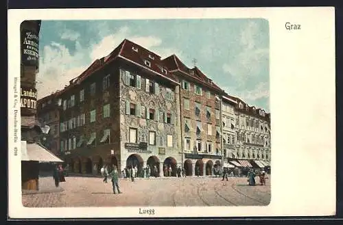 AK Graz, Luegg, Gebäude in der Stadt