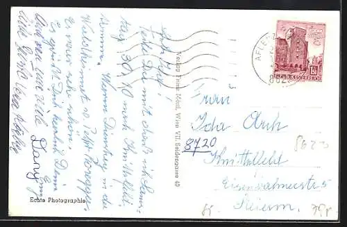 AK Aflenz /Stmk., Gasthof Schwarzer Adler