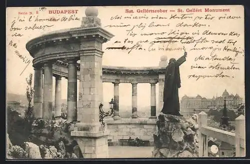 AK Budapest, Das St. Gellért Monument