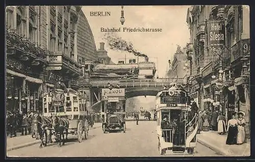 AK Berlin, Bahnhof Friedrichstrasse