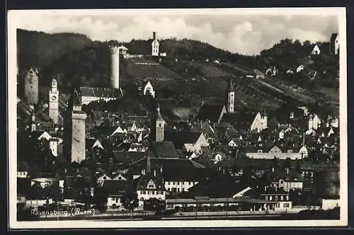 AK Ravensburg /Württ., Ortsansicht aus der Vogelschau