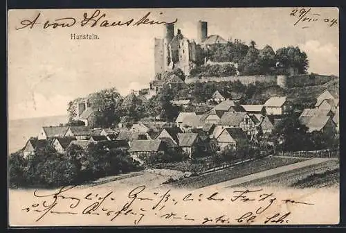 AK Hanstein, Totale mit Burg