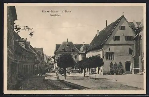 AK Frickenhausen am Main, Blick auf den Marktplatz