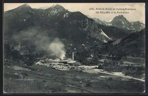 AK Le Villard, Vue générale et la fôret-Noire