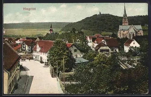 AK Nagold, Blick zur Kirche