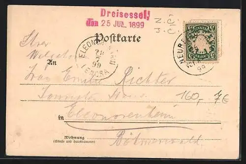 AK Dreisessel, Stifterdenkmal, Gasthaus, Plöckensteinsee