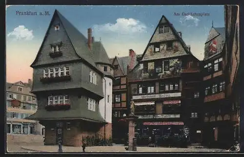 AK Alt-Frankfurt, am Garküchenplatz mit Bierbrauerei