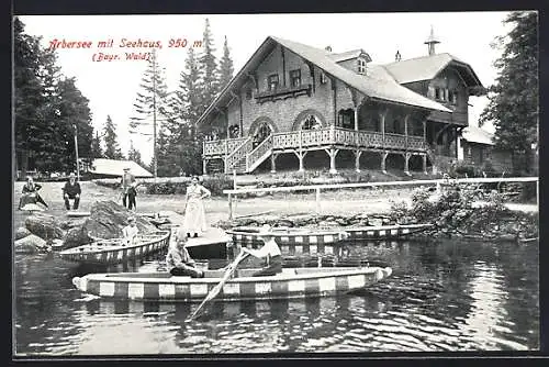 AK Bayerisch Eisenstein, Gasthaus Arberseehaus