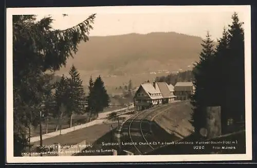 AK Lenora, Blick auf Bahnhof